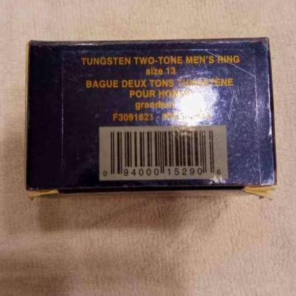 AVON MEN'S TUNGSTEN TWO-TONE RING SIZE 13 NIB - Picture 3 of 6